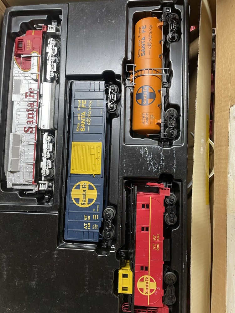 rail king train set Santa Fe