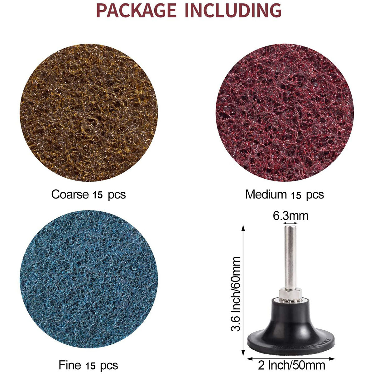 46PCS 2" Roll Lock Sanding Discs Die Grinder Quick Change Disc Set W/ 1/4 Holder