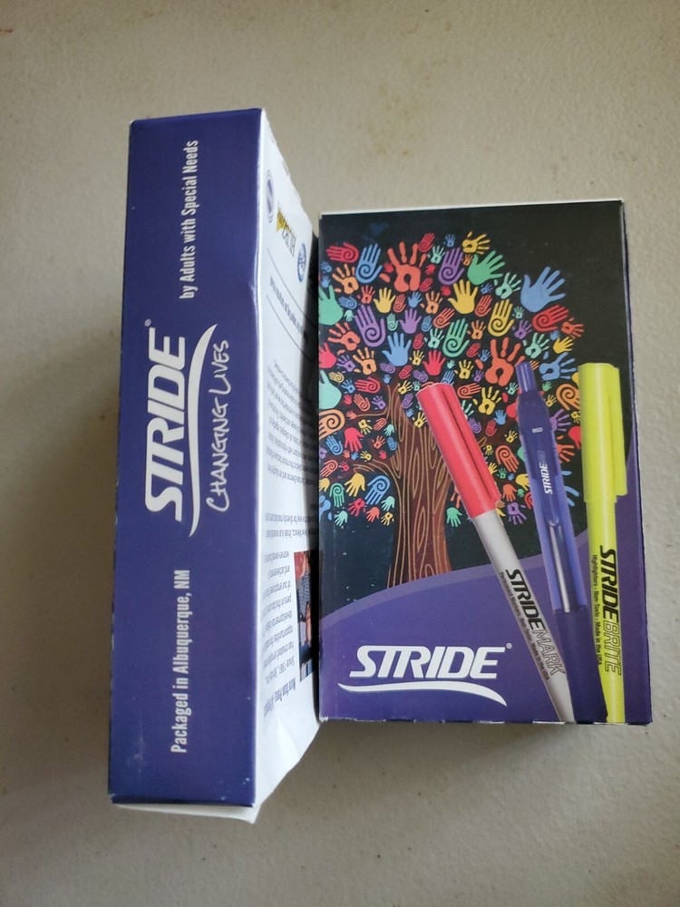 Stride StrideMark Permanent Marker Bullet Tip Red 2 Packs (24 Counts)