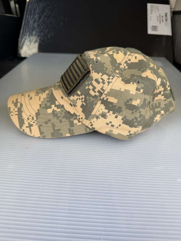 Rothco Digital Camo Ball Cap US Flag Patch One Size Beige Green Adjustable