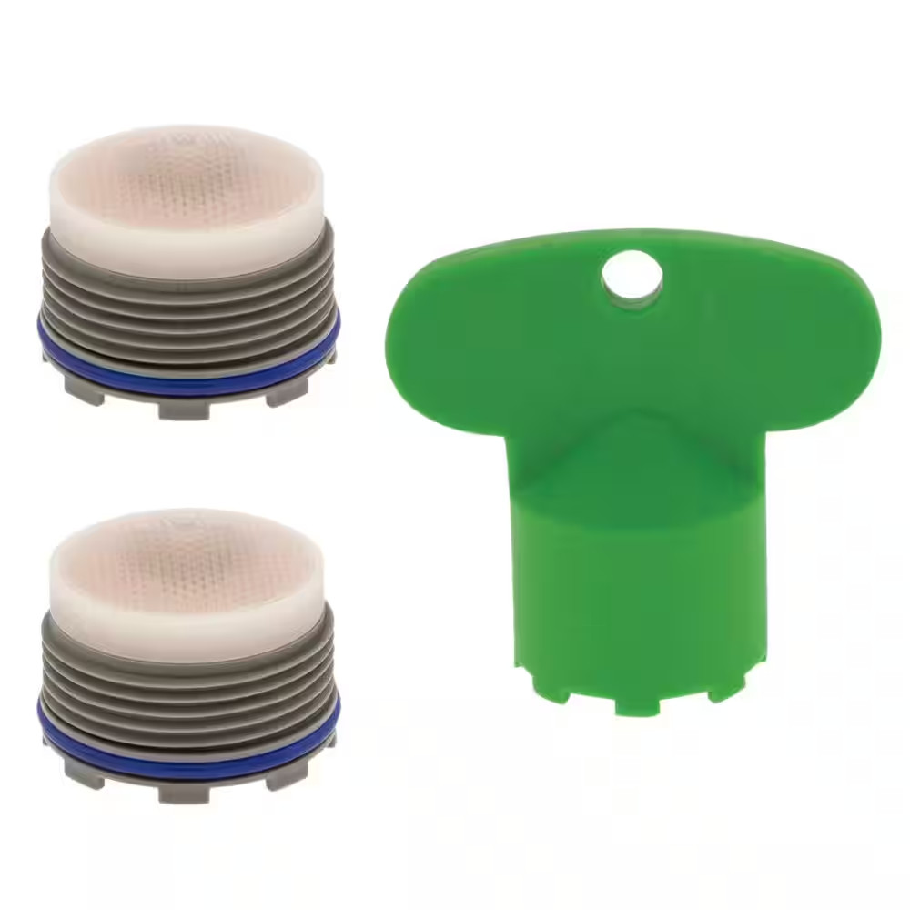 1.2 GPM Tiny Junior Size M18.5X1 PCA Cache Water-Saving Laminar Aerator with Key
