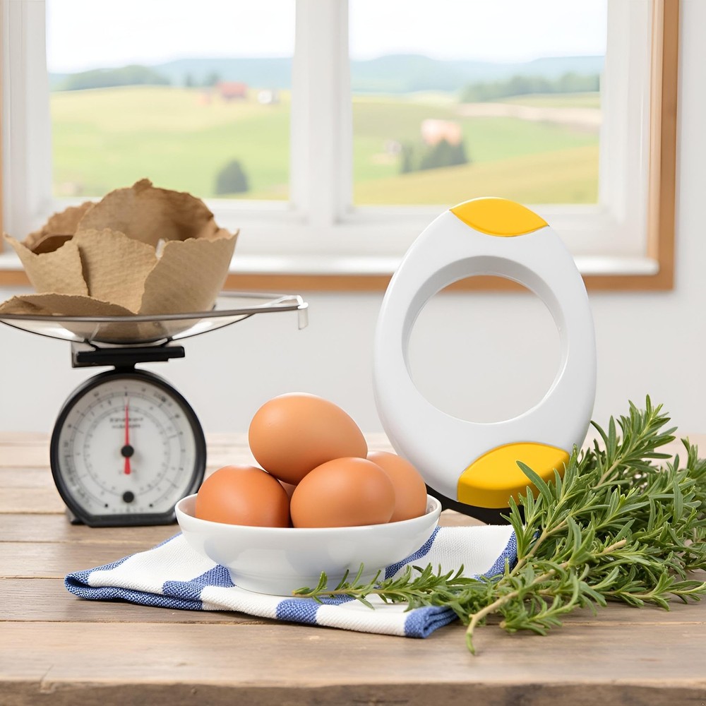 Yellow Egg Shell Opener Topper Cutter Cracker Separator for 1,