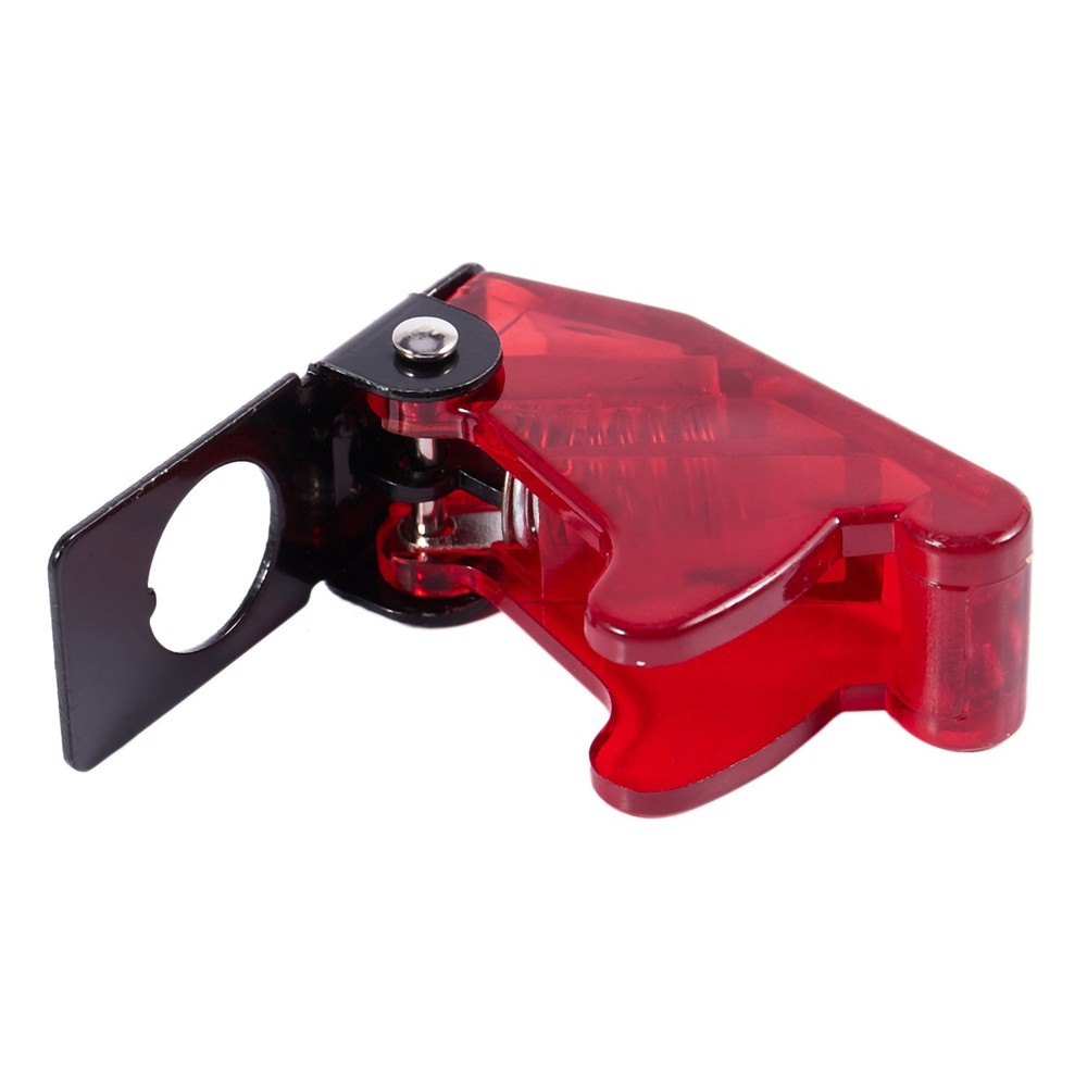 Plastic 12mm Toggle Switch Safety Cover Protector Guard 5Pcs Red T4O4