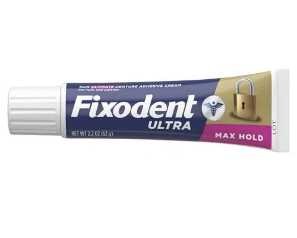 2 PACK- Fixodent Ultra Max Hold Dental Adhesive - 2.2oz