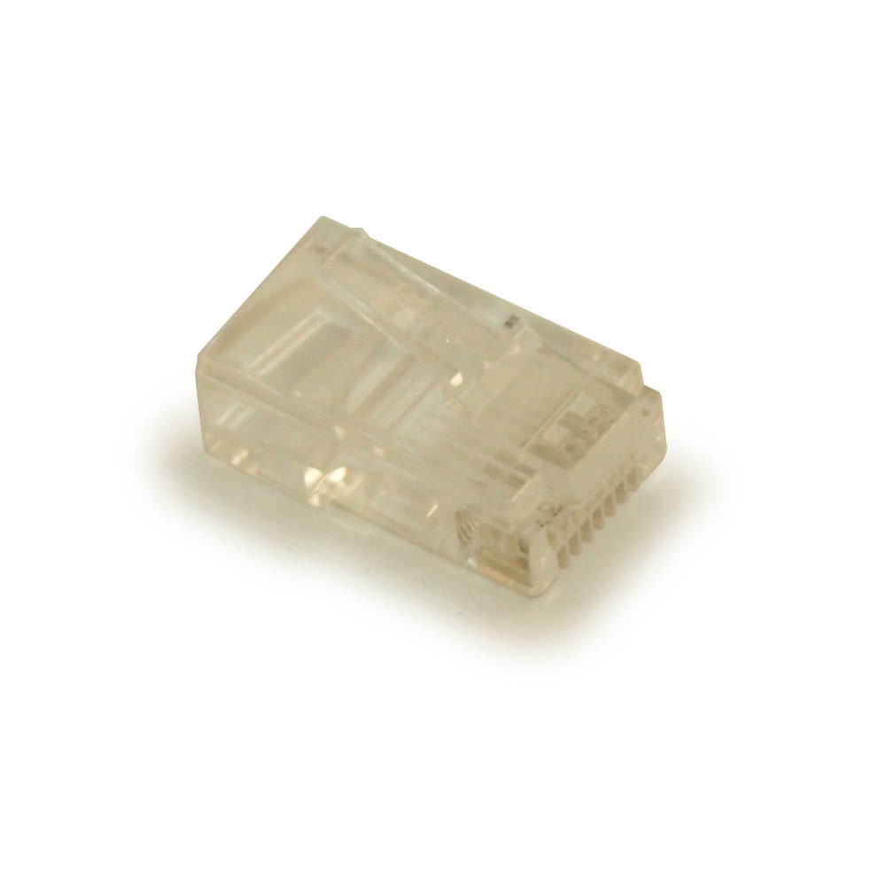 RJ45 Modular Plugs for CAT5/CAT5E Solid Wire  Pack of 100