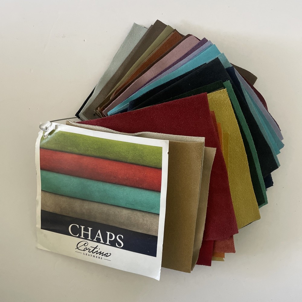 CHAPS Leather Rainbow Samples on a Ring