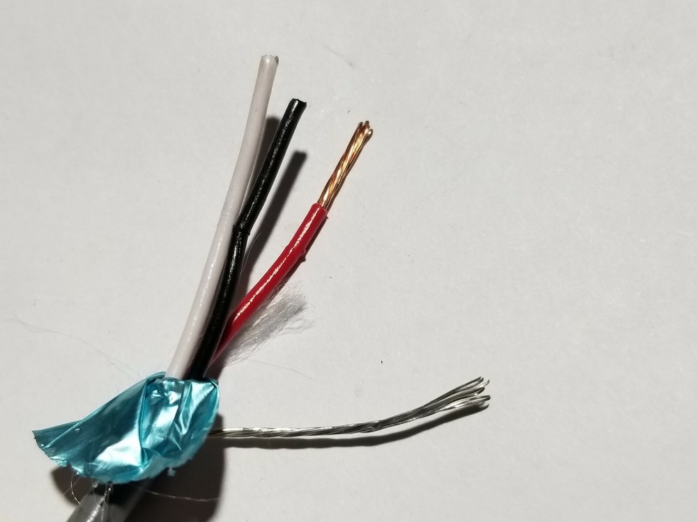 Carol E2033S 18/3C Shielded Bare Copper Sound/Security Cable Riser Gray /50ft