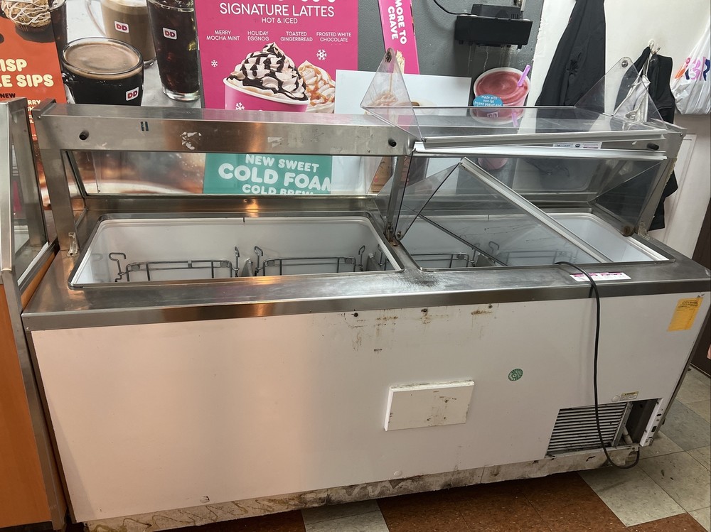 ice cream freezer display case