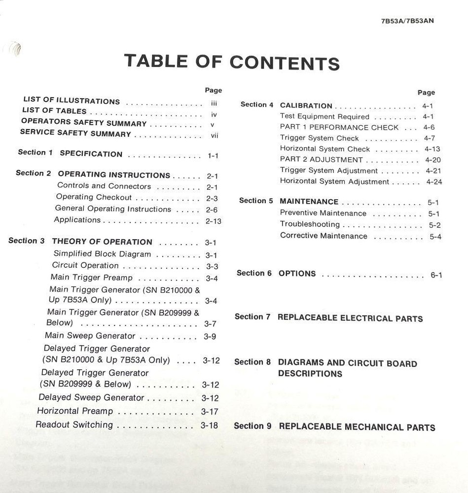Tektronix 7B52 Dual Time Base Instruction Manual