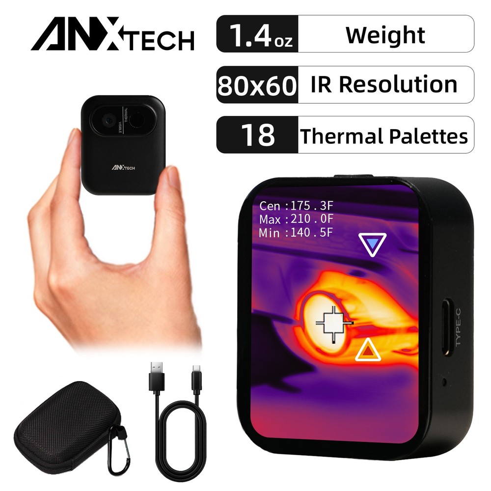 ANXTECH Small IR Infrared Thermal Imaging Camera Mini Thermal Imager Camera