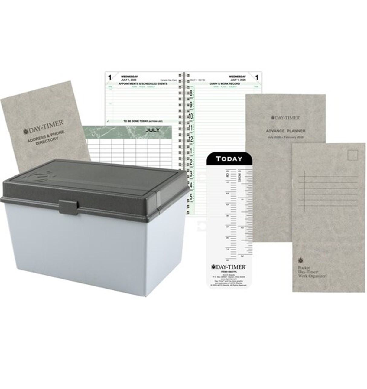 Day-Timer Jul26–Jun27, 2-Page/Day Planner Refill Pocket 3-1/2 x 6-1/2" +Extras