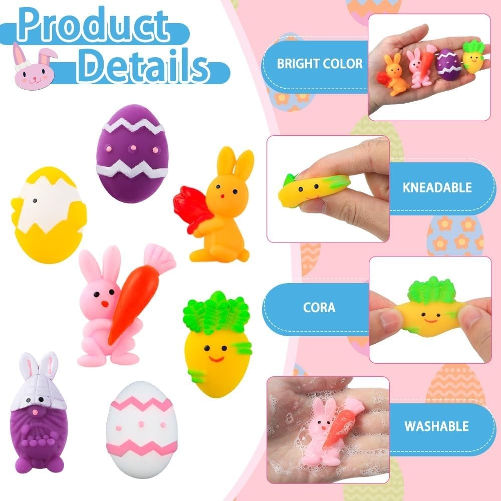 60PACK Pre Filled Easter Eggs with Party Favors Assortment Bulk,Easter Party ...