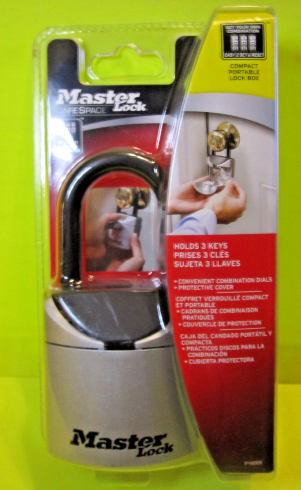 Master Lock Select Access Lock Box Key Compartment 3 Digit Code Security 5406D