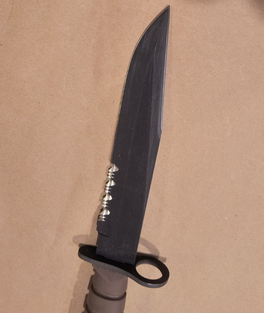 Vintage OKC3S Knife USMC Marine Corps Bayonet Ontario Knife Co & MOLLE Sheath