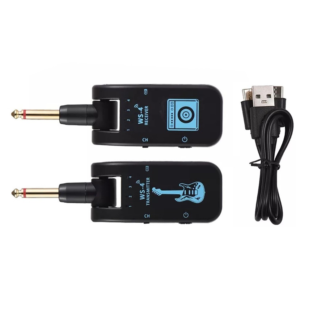 2.4G Wireless Guitar Rechargeable Transmitter And Receiver 2 Hours Fully Change