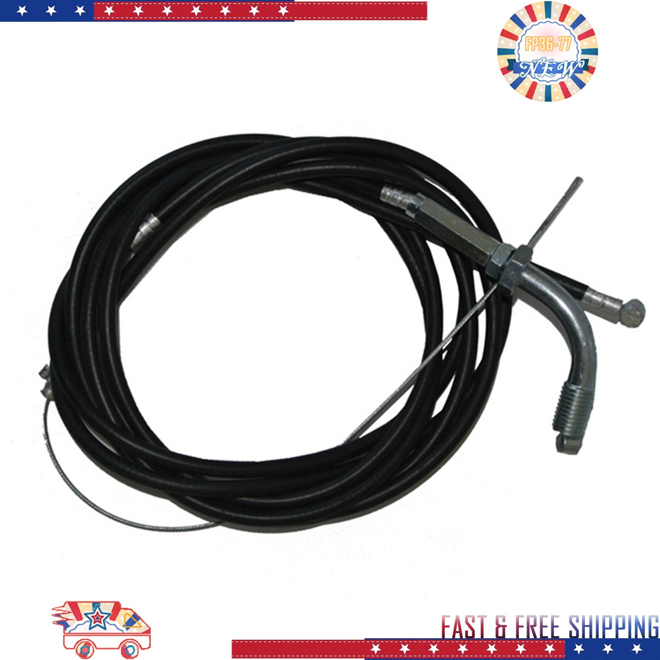 Throttle Cable & Clutch Cable 2-Stroke 49cc 66cc 80cc Engine Motorized Bicycle