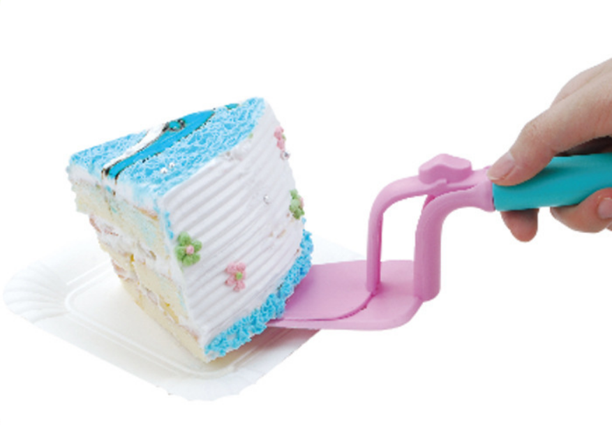1 Piece Cake Pie Servers Easy Fingers Push Baking Accessories Kitchen Tools