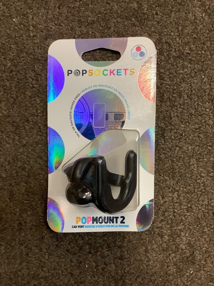 PopSocket and PopMount 2 Car Mount Vent Clip Black