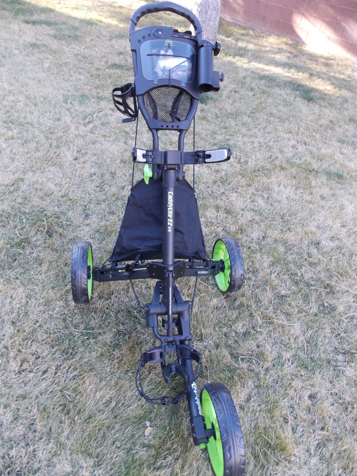 New CaddyTek Golf CaddyLite EZ Fold V8 3-Wheel Push Cart