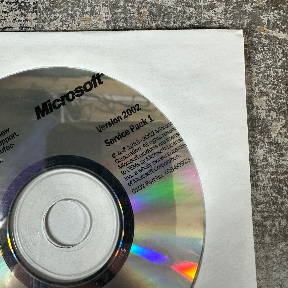 Microsoft Office XP Version 2002 Service Pack 1 -Sealed with Product Key