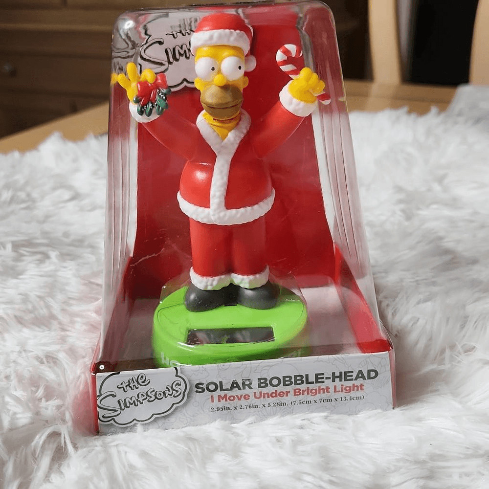 The Simpson Homer Christmas Solar Bobblehead