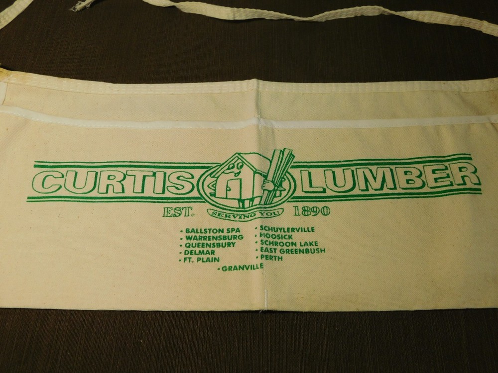 VINTAGE CURTIS LUMBER NAILS CLOTH APRON