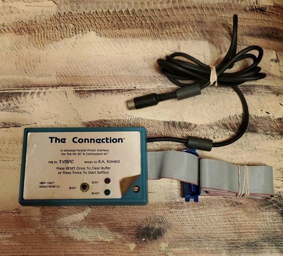 Commodore 64/128  & VIC-20 The Connection/Universal Parallel Interface (TYMAC)