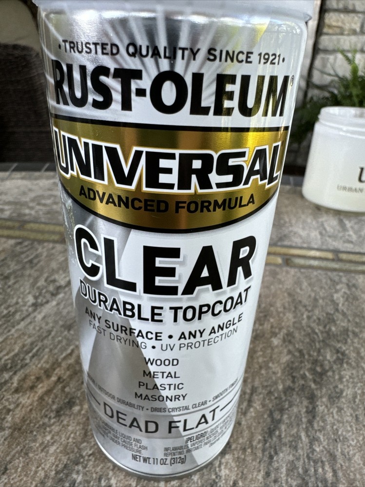 12oz Rust-Oleum 302151 Dead Flat Clear Universal All Surface Spray Paint