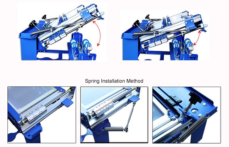 6''Cylindrical Screen Printing Press Curved DIY Screen Printer for Plastic Glass