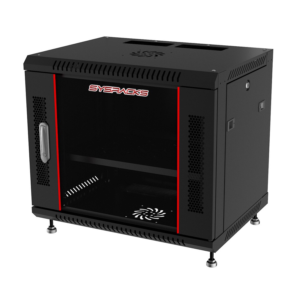 6U 24" Deep Wall Mount IT Network Server Rack Cabinet Enclosure - Accessories In