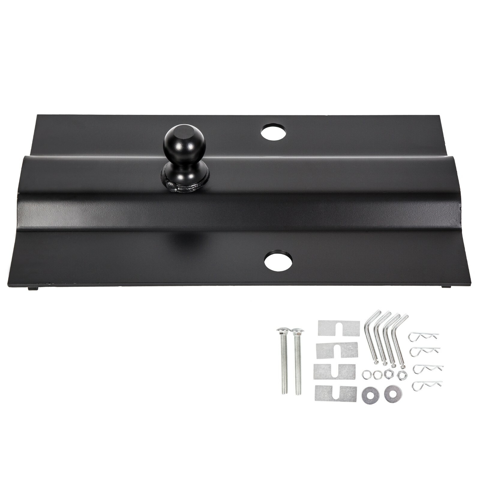 31368 5th Wheel Rail Gooseneck Trailer Bent Plate Ball Hitch 25,000lb Free Ship