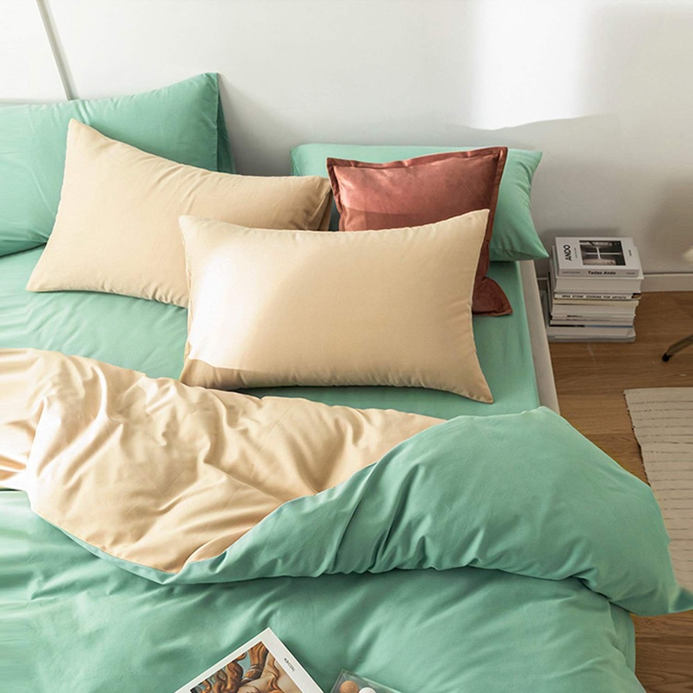 Microfiber Pillow Covers, Standard Size, Wrinkle Resistant, Sea Green