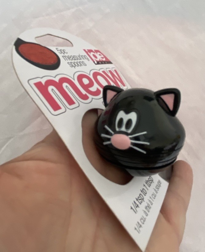 Meow 5 Piece Measuring Spoons Black