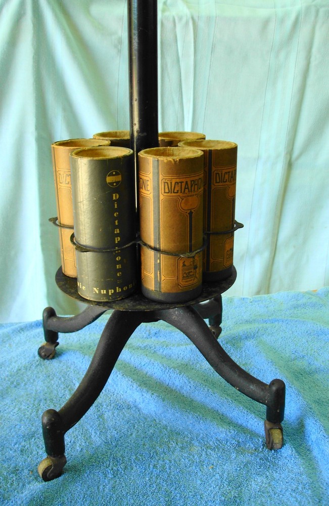 Edison Dictaphone, Model 10X, Type A, with Rolling Stand , circa 1915