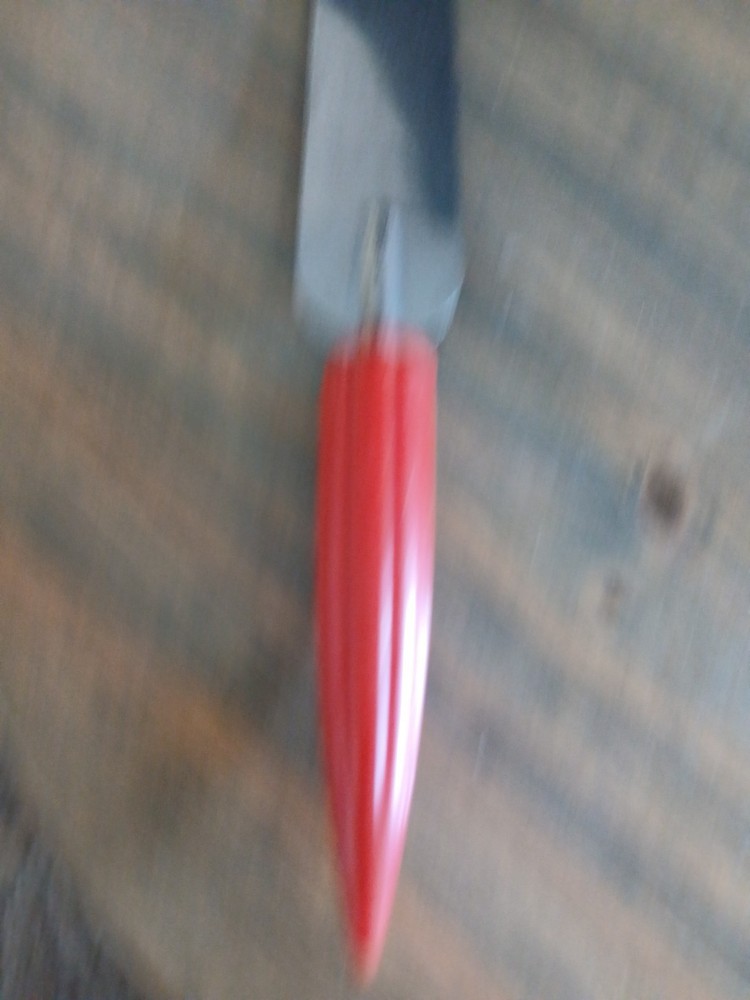 Vintage Cake Spatula Bullet Ribbed~Red Bakelite(?).