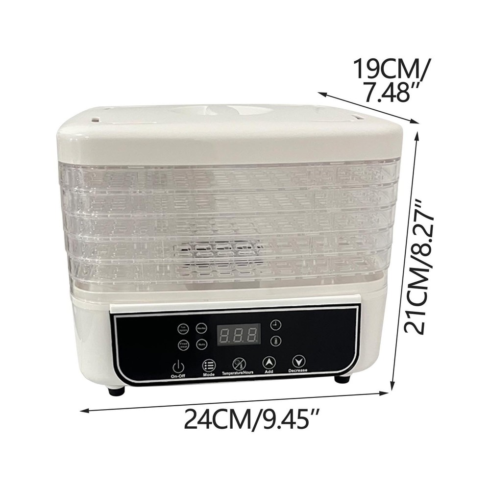 10Trays Food Dehydrator Machine Adjustable Temperature for Jerky/Fruit/Vegetable