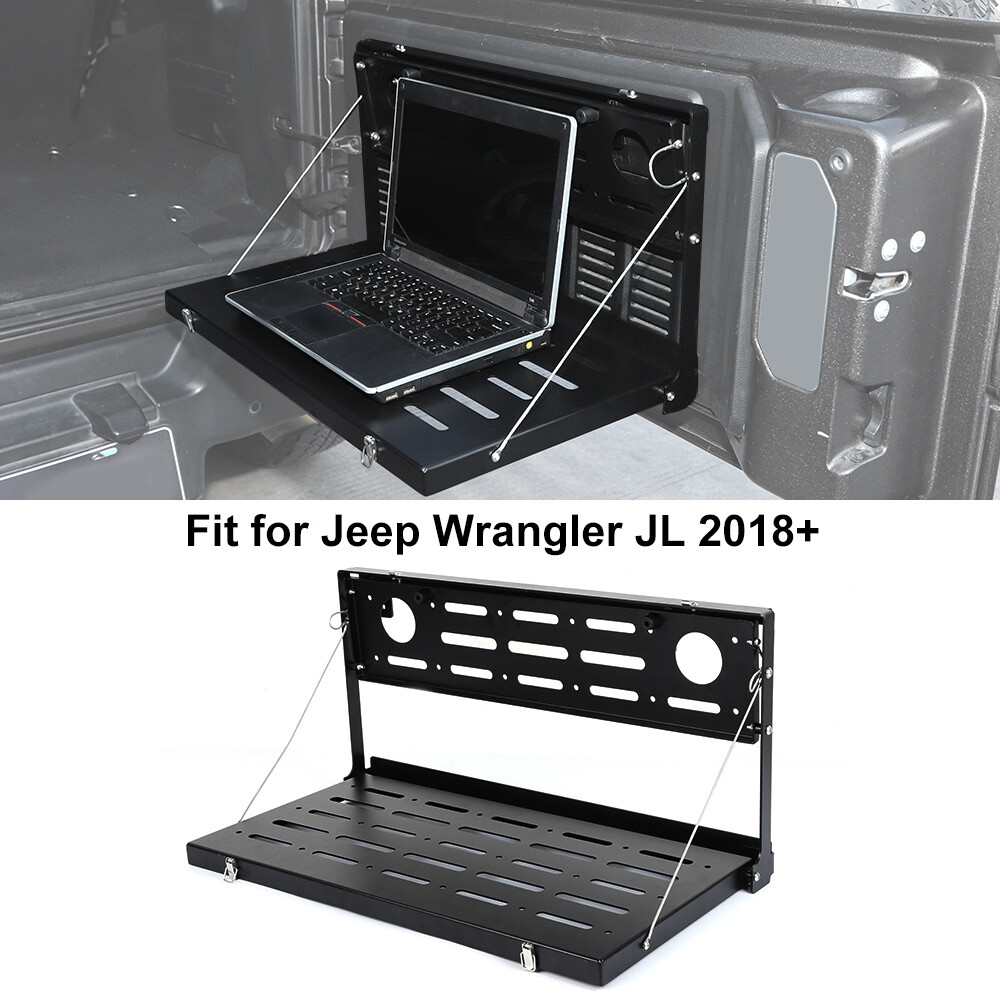 Foldable 2 Layer Tailgate Table Storage Cargo Shelf For Jeep Wrangler JL JLU 18+