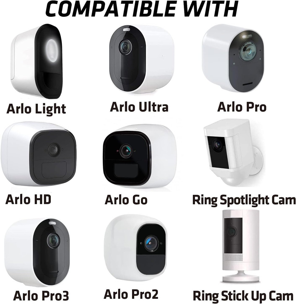 Security Wall Mount 3 Pcs for Oculus Sensor Arlo, Arlo Pro - Metal Camera Bracke