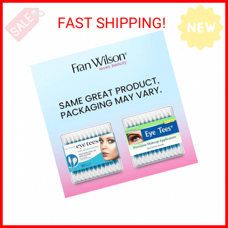 Fran Wilson EYE TEES COTTON TIPS 80 Count (2 PACK) - Precision Makeup Applicator
