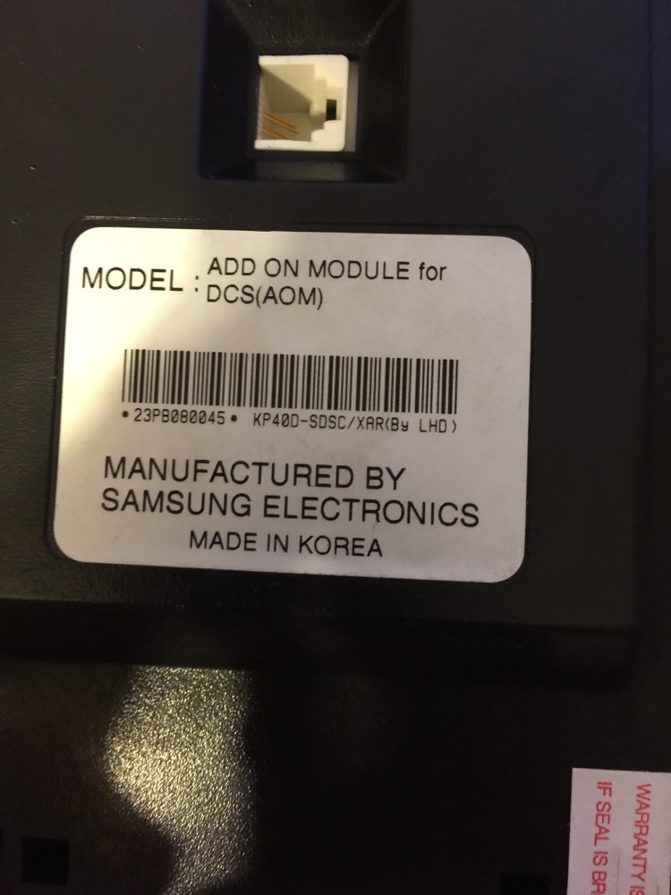 SAMSUNG DCS PROSTAR AOM Add on module for calling 32 extentions