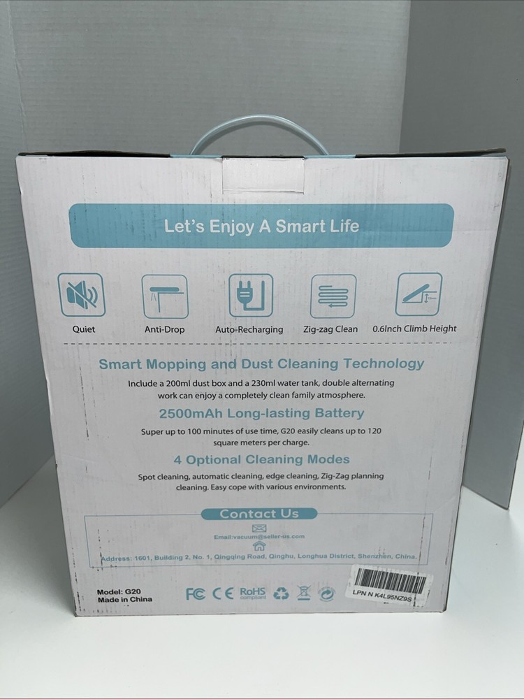 Smart Robot Mopping And Dust Cleaning Technology- G20- Missing Cleaning Brush