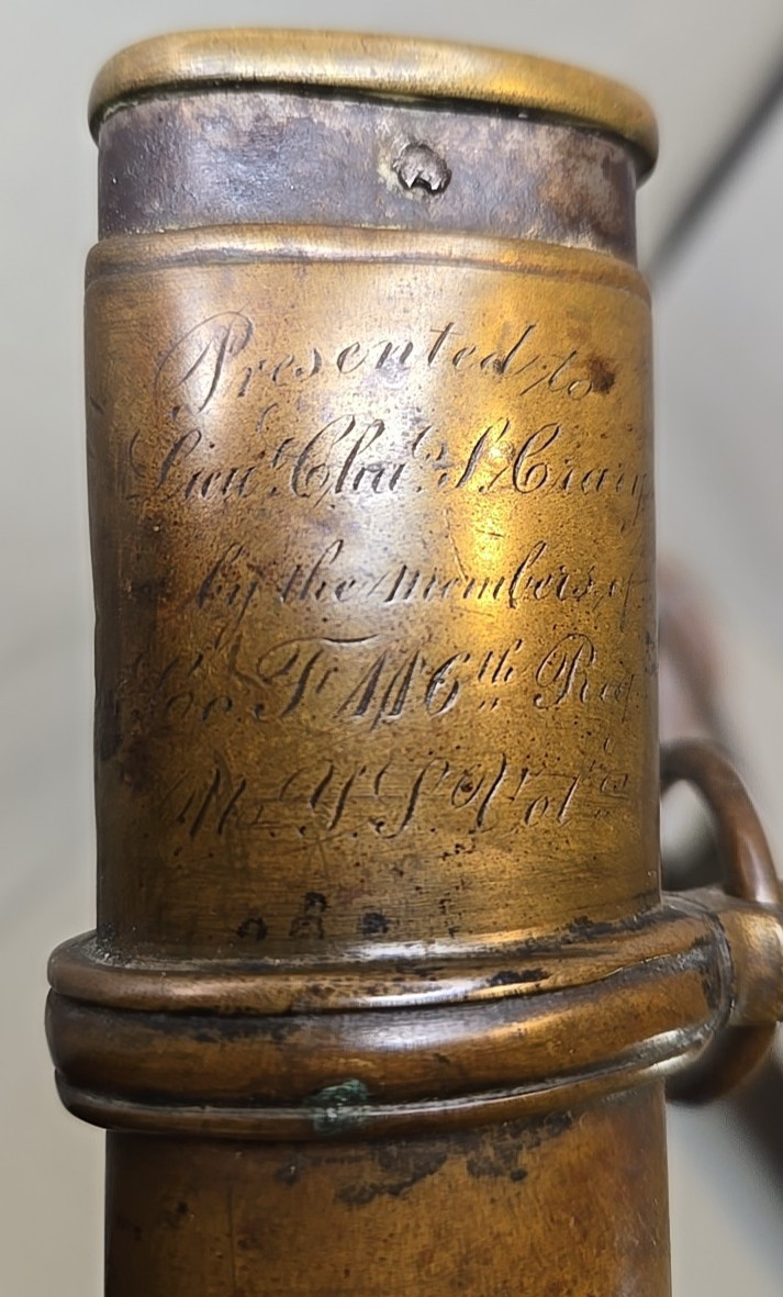 Presentation Civil War Model 1850 Foot Officers Sword w/Scabbard - Sauerbier?