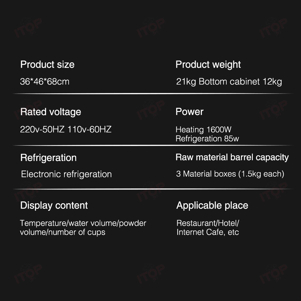 Commercial Coffee Machine Multi-Function Hot Cold Instant Coffee Maker 110V/220V