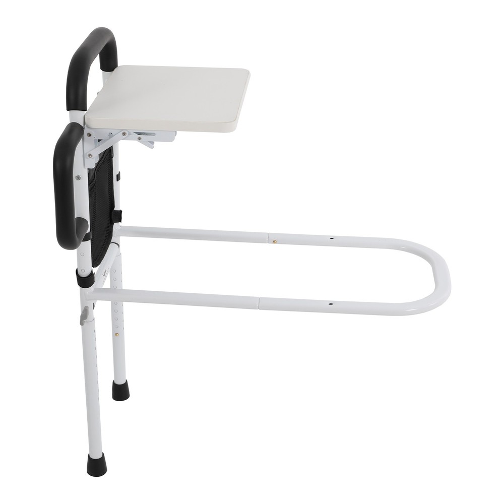 Height Adjustable Bed Rail for Seniors, Sturdy Support & Storage Solutions