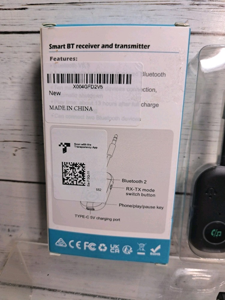 Bluetooth Transmitter Receiver, 3.5MM to Bluetooth 5.3 Transmitter, 2-in-1...