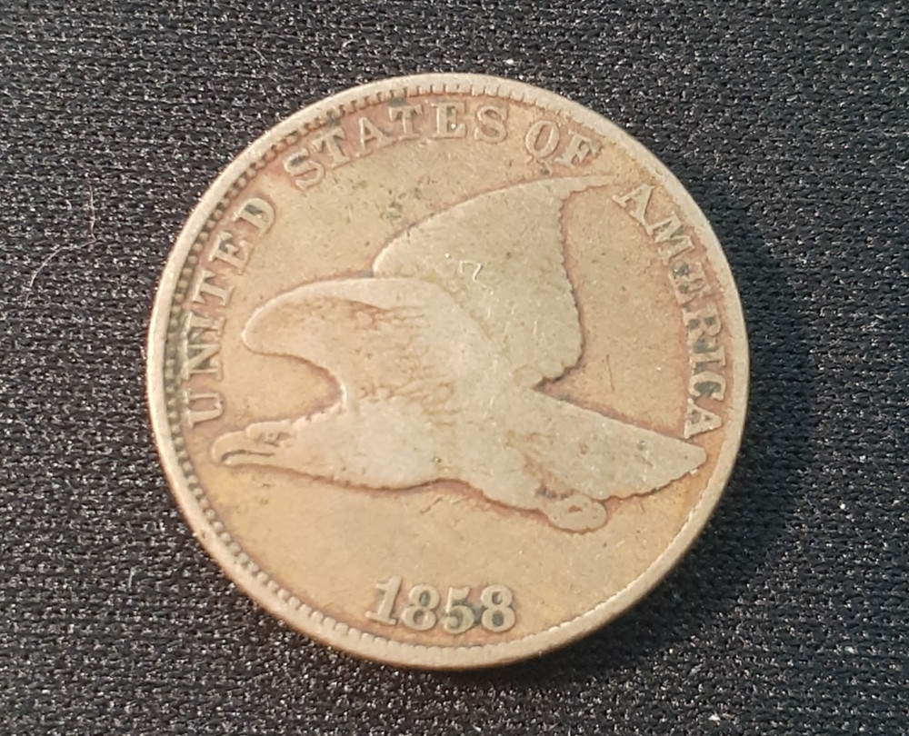 1858 FLYING EAGLE CENT GOOD