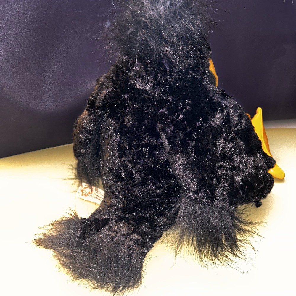 Folkmanis Hand Puppet Yellow Beaked Crow Black Crow