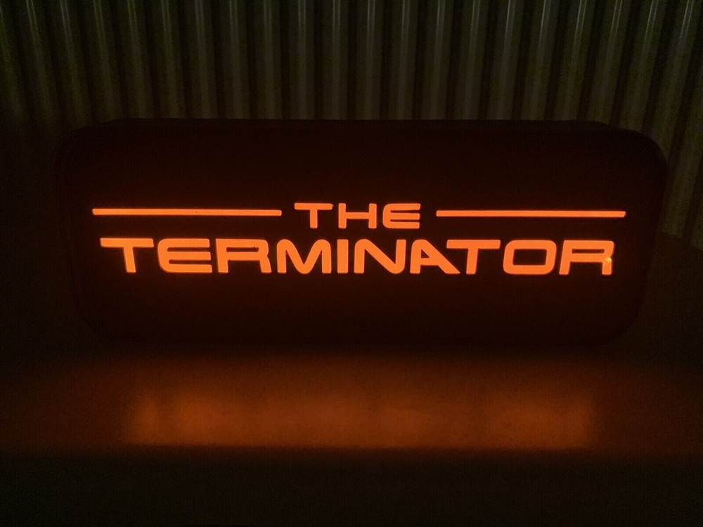 Large Terminator USB LED Light Up Sign Box USB Lamps