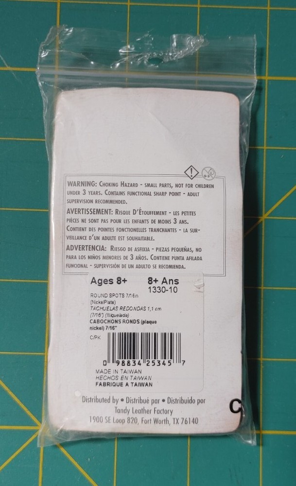 Tandy Leather 3/8" Round Spots: 1330-10