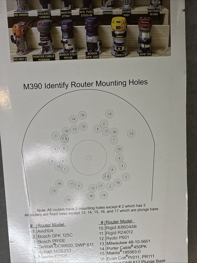 Jasper XL Large Circle Guide For Compact & Cordless Routers
